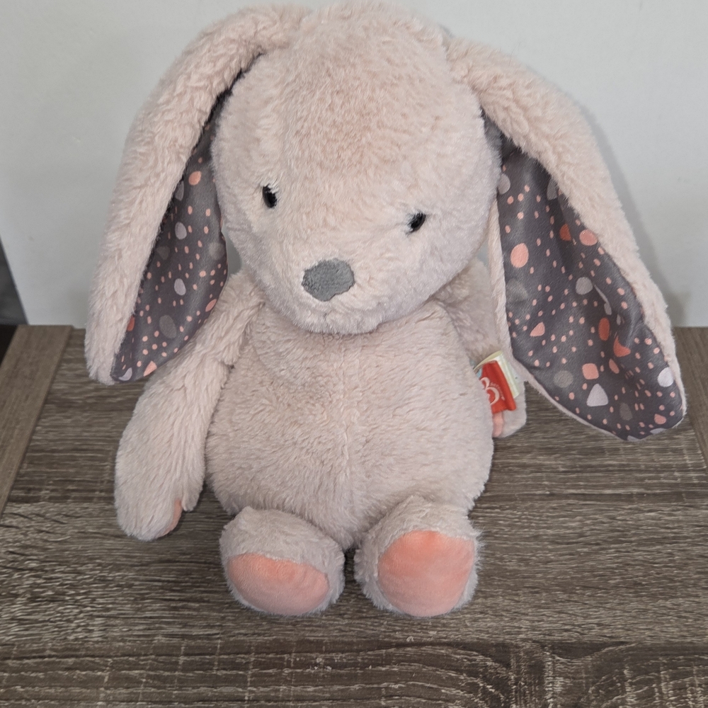 B Softies Pink Bunny Rabbit Plush Soft Lovey Stuffed Animal 11"